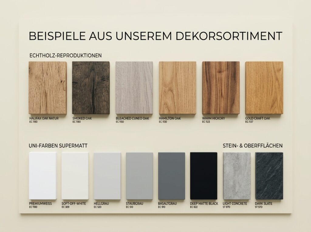 Dekor- und Materialbeispiele von Moncasto fuer Wiesbaden